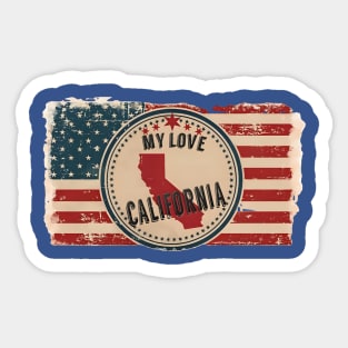 California State Flag Sticker